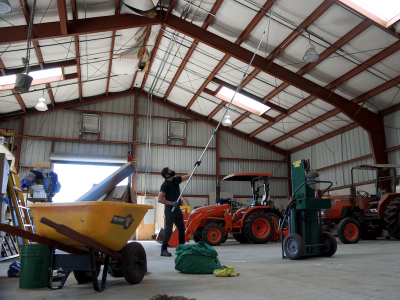 Deep Cleaning a Local Learning Institution's Barn